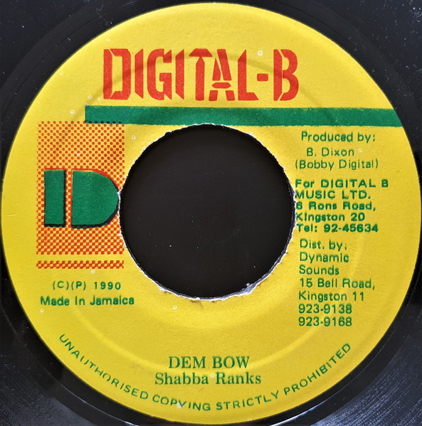 Shabba Ranks – Dem Bow (1990, Vinyl) - Discogs