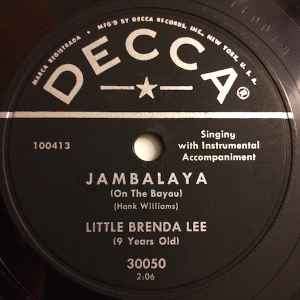 Brenda Lee - Jambalaya (On The Bayou) / Bigelow 6-200 album cover