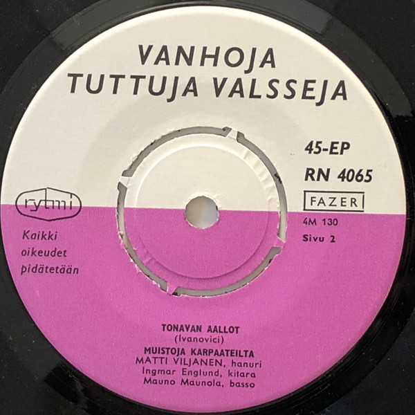 télécharger l'album Various - Vanhoja Tuttuja Valsseja