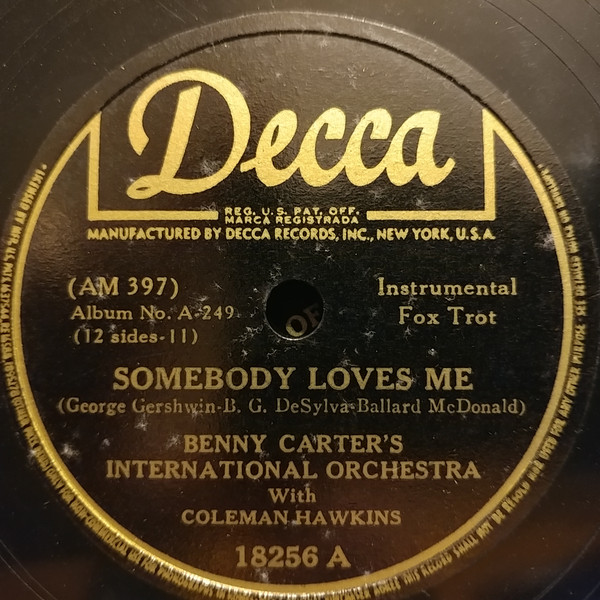 baixar álbum Benny Carter's International Orchestra - Somebody Loves Me Pardon Me Pretty Baby