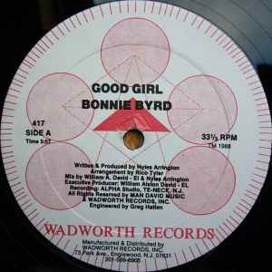 Bonnie Byrd - Good Girl album cover