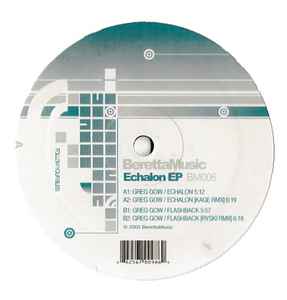 Greg Gow - Echalon EP album cover