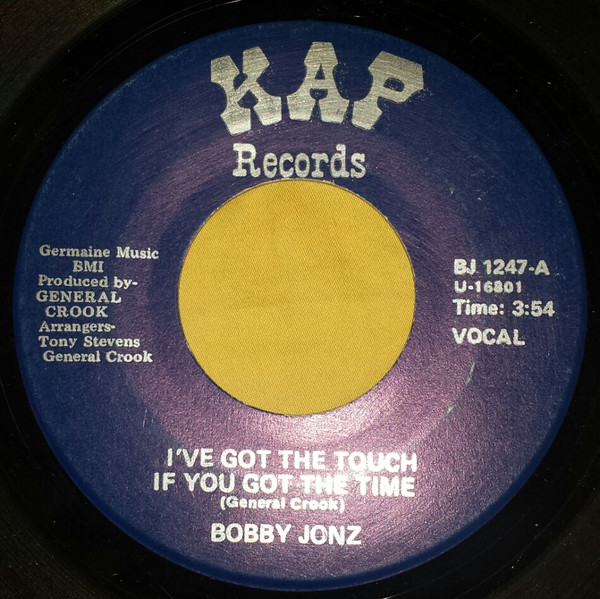 Bobby Jonz – I Got The Touch If You Got The Time (Vinyl) - Discogs