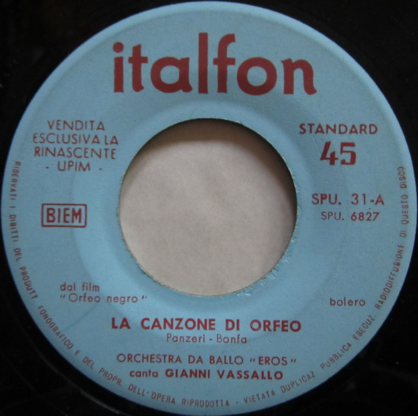 lataa albumi Orchestra Da Ballo Eros Canta Gianni Vassallo - La Canzone Di Orfeo