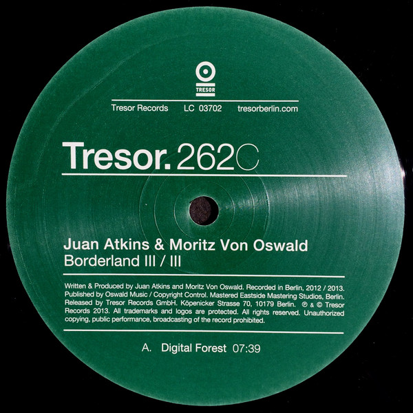 Juan Atkins & Moritz Von Oswald – Borderland III/III (2013, Vinyl