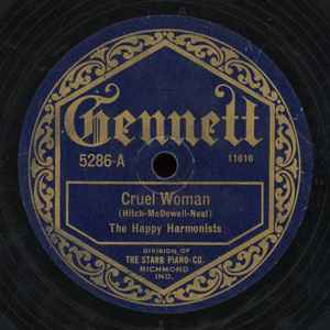 Hitch's Happy Harmonists - Cruel Woman / Home Brew Blues album cover