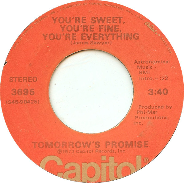 baixar álbum Tomorrow's Promise - Youre Sweet Youre Fine Youre Everything Im Gonna Give It To You