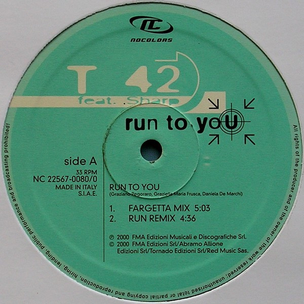 last ned album T 42 feat Sharp - Run To You