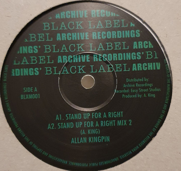 Allan Kingpin – Stand Up For A Right (2008, Vinyl) - Discogs