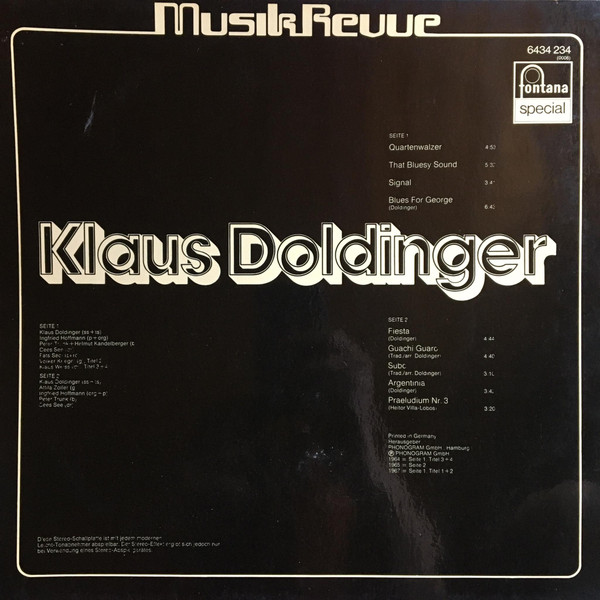 Klaus Doldinger - Musik Revue | Fontana (6434 234) - 2