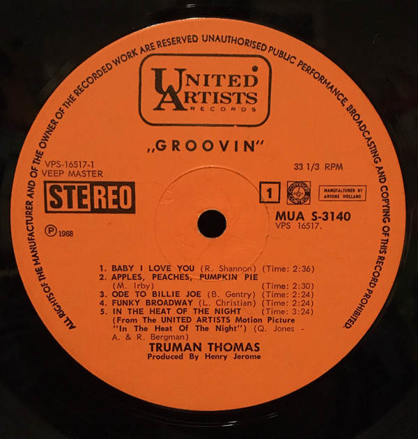 descargar álbum Truman Thomas - Groovin