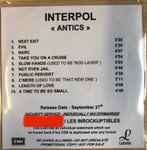 Cover of Antics, 2004, CD