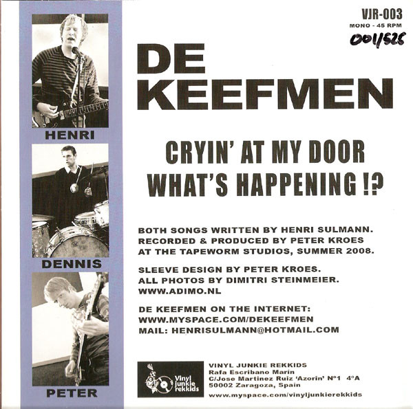 Album herunterladen De Keefmen - Cryin At My Door Whats Happening
