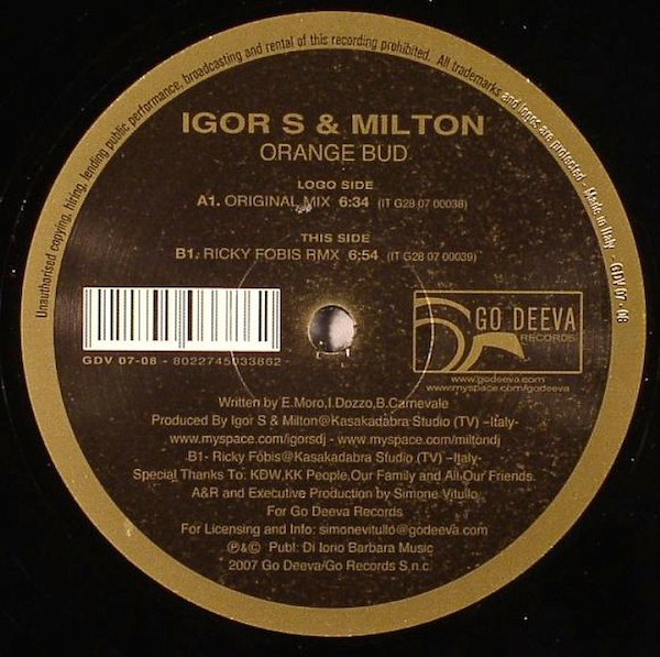 ladda ner album Igor S & Milton - Orange Bud