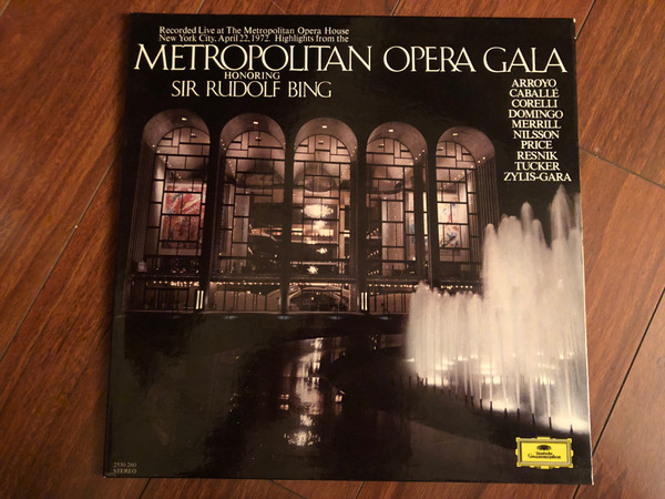 Metropolitan Opera Gala Sir Rudolph Bing 7 4T Reel Tape 7 1/2 ips TESTED