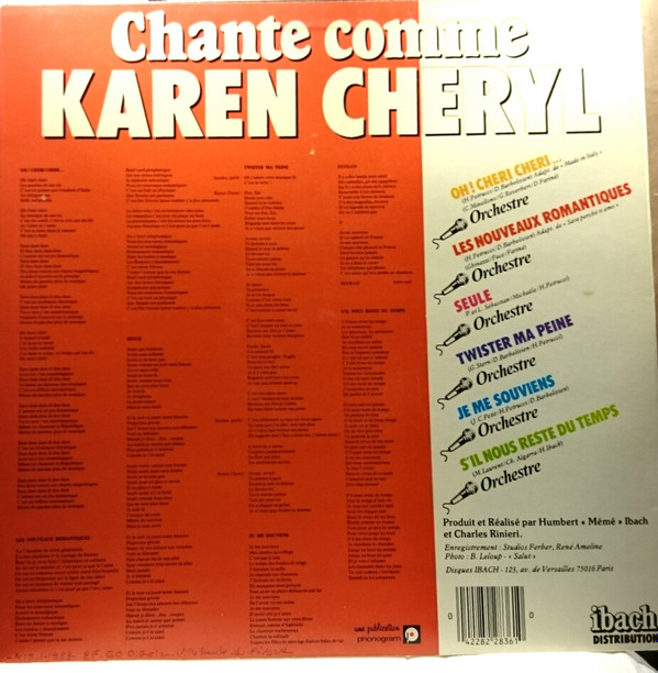 Album herunterladen Karen Cheryl - Chante Comme Karen Cheryl Avec Son Orchestre