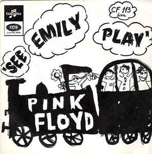 cv Pink Floyd See Emily Play Stahl Kühlschrank Magnet 75mm x 75mm