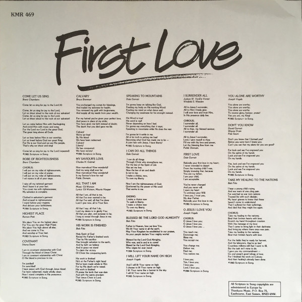 lataa albumi Scripture In Song - First Love