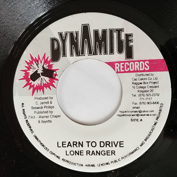 Lone Ranger – Learn To Drive (Vinyl) - Discogs