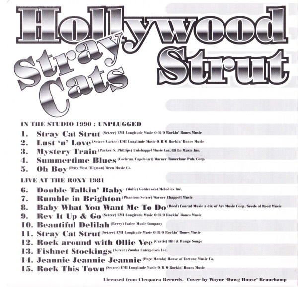 Stray Cats - Hollywood Strut (Unreleased Cuts) | Releases | Discogs