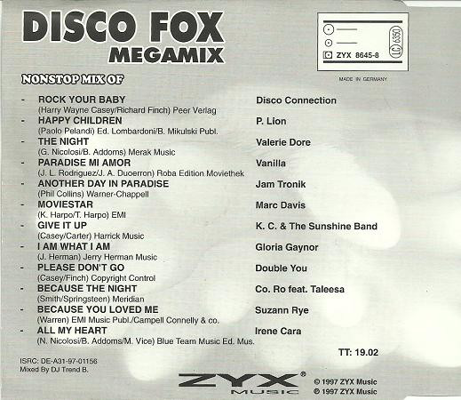 Album herunterladen Various - Disco Fox Megamix