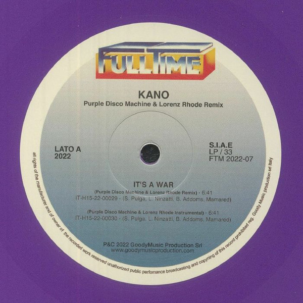 Kano – It's A War (Purple Disco Machine & Lorenz Rhode Remix 