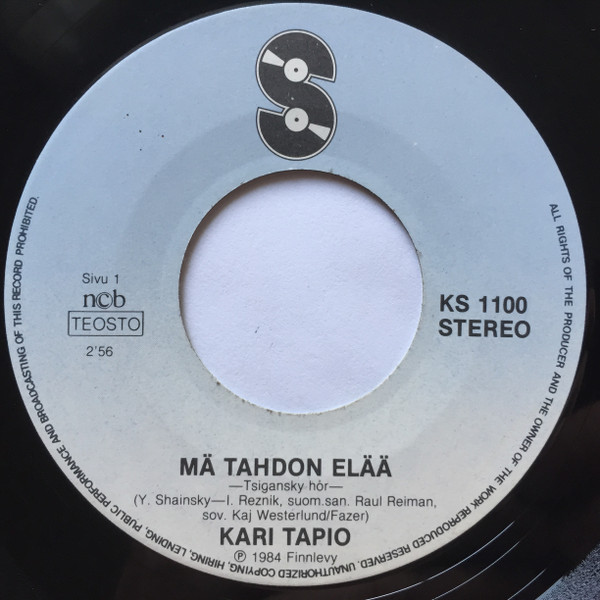 baixar álbum Kari Tapio - Mä Tahdon Elää Ja Sitten Lähden Lappiin