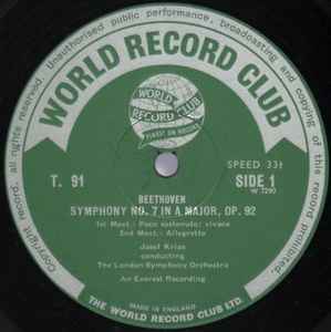 World Record Club Label, Releases