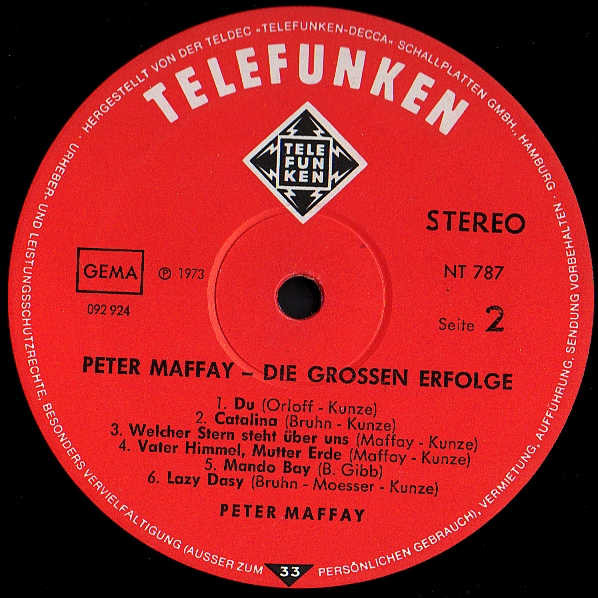 baixar álbum Peter Maffay - Die Grossen Erfolge