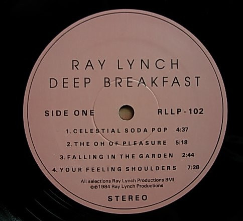 Ray Lynch - Deep Breakfast | Ray Lynch Productions (RLLP-102) - 4