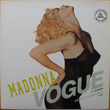 Madonna – Vogue (1990, Poster, Vinyl) - Discogs