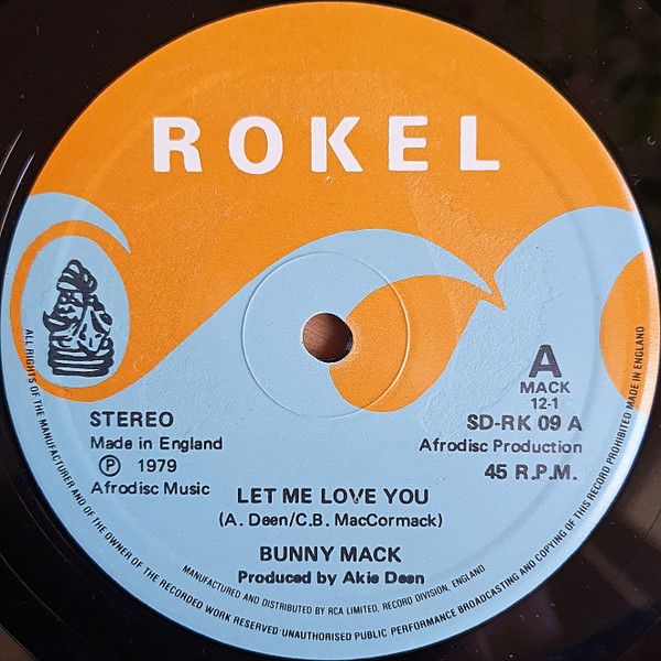 Bunny Mack – Let Me Love You / Love You Forever (1979, Vinyl 