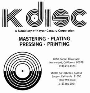 K Disc Mastering on Discogs