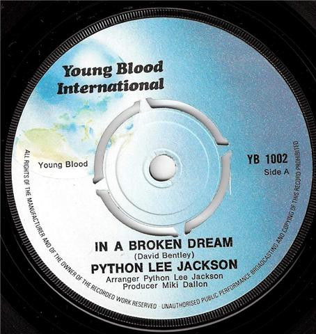 Python Lee Jackson – In A Broken Dream (1972, Knock-out Centre