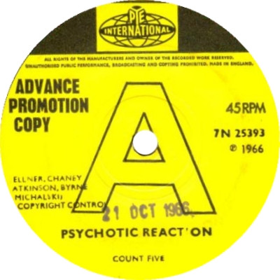 Count Five - Psychotic Reaction / They're Gonna Get You | Releases