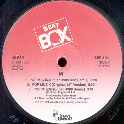 ladda ner album M - Pop Muzik Extended 1989 Hip Hop Remix