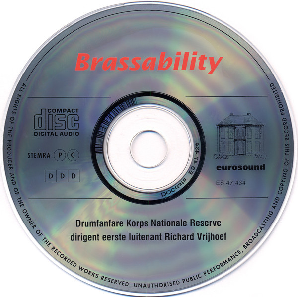 ladda ner album Download Drumfanfare Korps Nationale Reserve Dirigent Eerste Luitenant Richard Vrijhoef - Brassability album