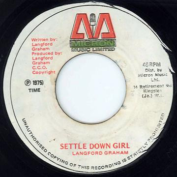 ladda ner album Langford Graham - Settle Down Girl