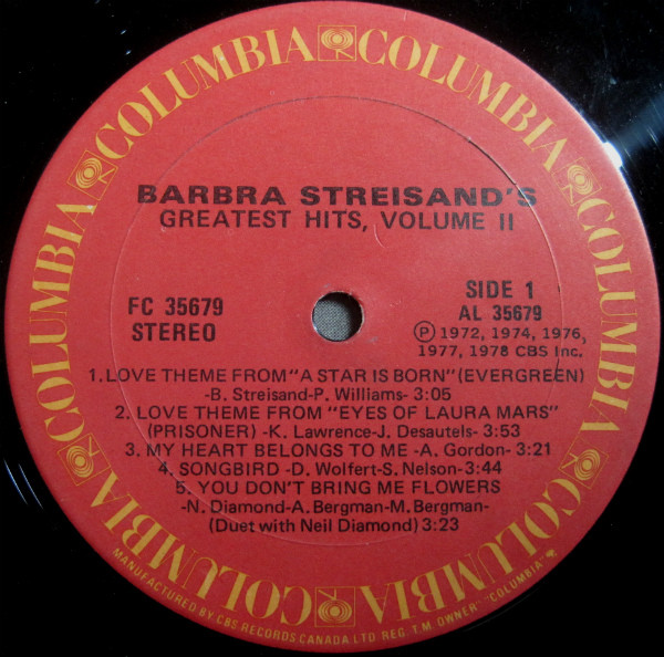 Barbra Streisand - Barbra Streisand's Greatest Hits - Volume 2 | Columbia (FC 35679) - 3