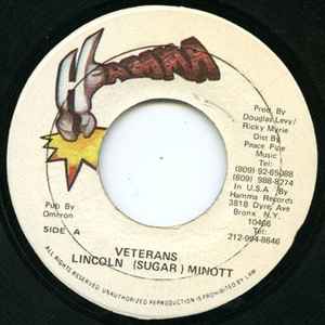 Sugar Minott - Veterans / Tek Over album cover