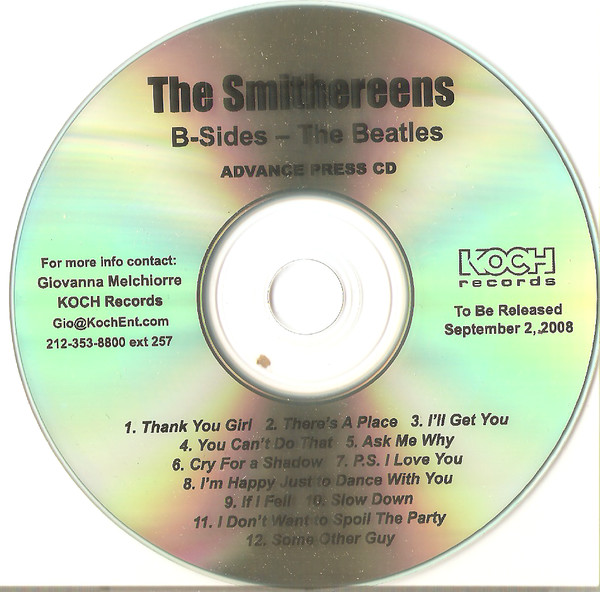 The Smithereens B Sides The Beatles 2008 CD Discogs