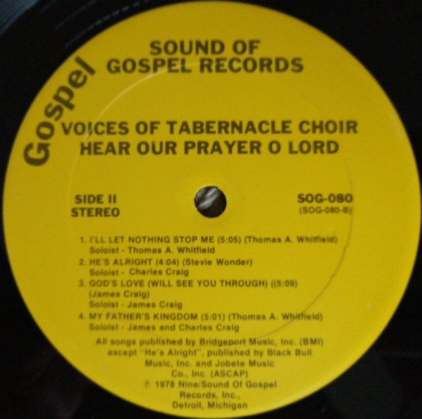 baixar álbum The Voices Of Tabernacle - Hear Our Prayer O Lord