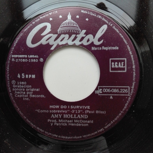 ladda ner album Amy Holland - Como Sobrevivo