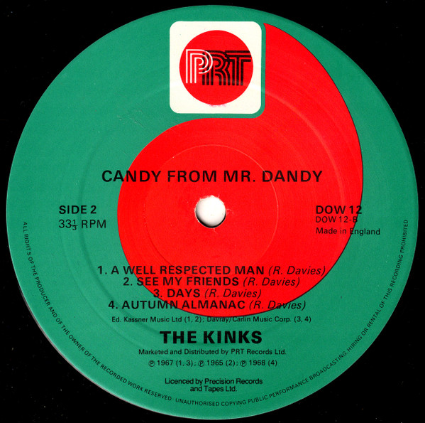 télécharger l'album The Kinks - Candy From Mr Dandy
