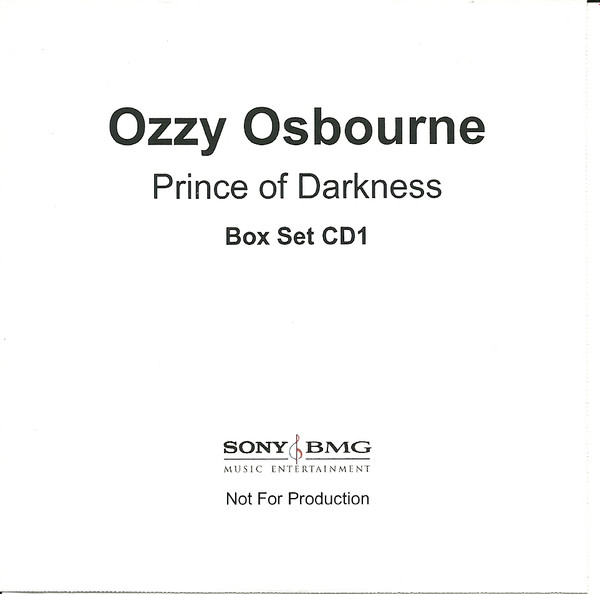 Ozzy Osbourne – Prince Of Darkness (2005, Box Set) - Discogs