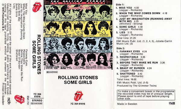 Rolling Stones – Some Girls (1978, Cassette) - Discogs