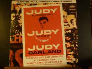 Judy Garland - Judy At Carnegie Hall - Judy In Person album cover