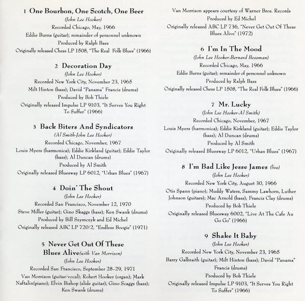 télécharger l'album John Lee Hooker - The Best Of John Lee Hooker 1965 To 1974