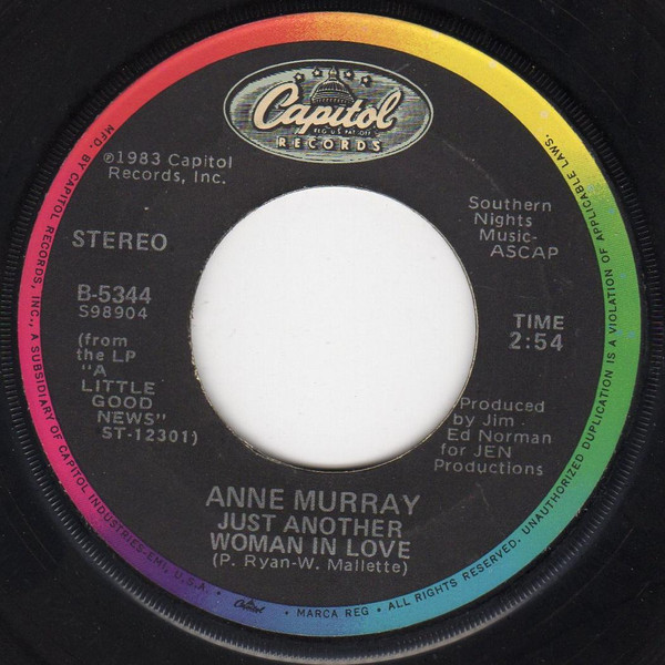 Anne Murray – Just Another Woman In Love (1983, Vinyl) - Discogs