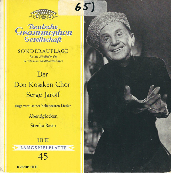 baixar álbum Der Don Kosaken Chor Serge Jaroff - Abendglocken Stenka Rasin